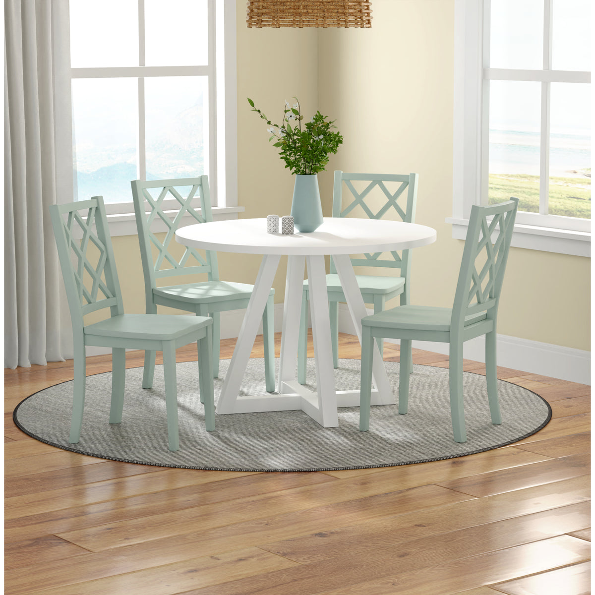 Round Dining Table - White