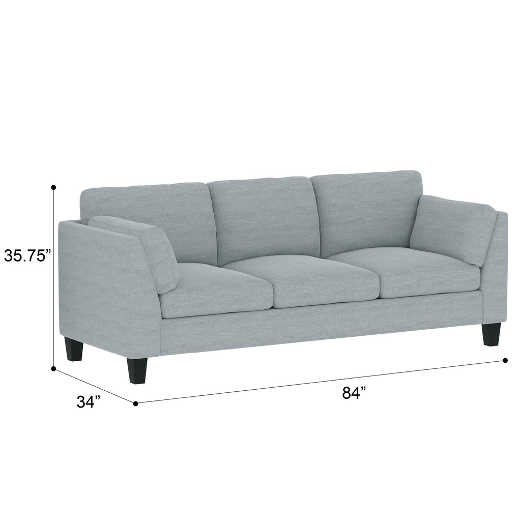 3 Seat Sofa - Pale Aqua