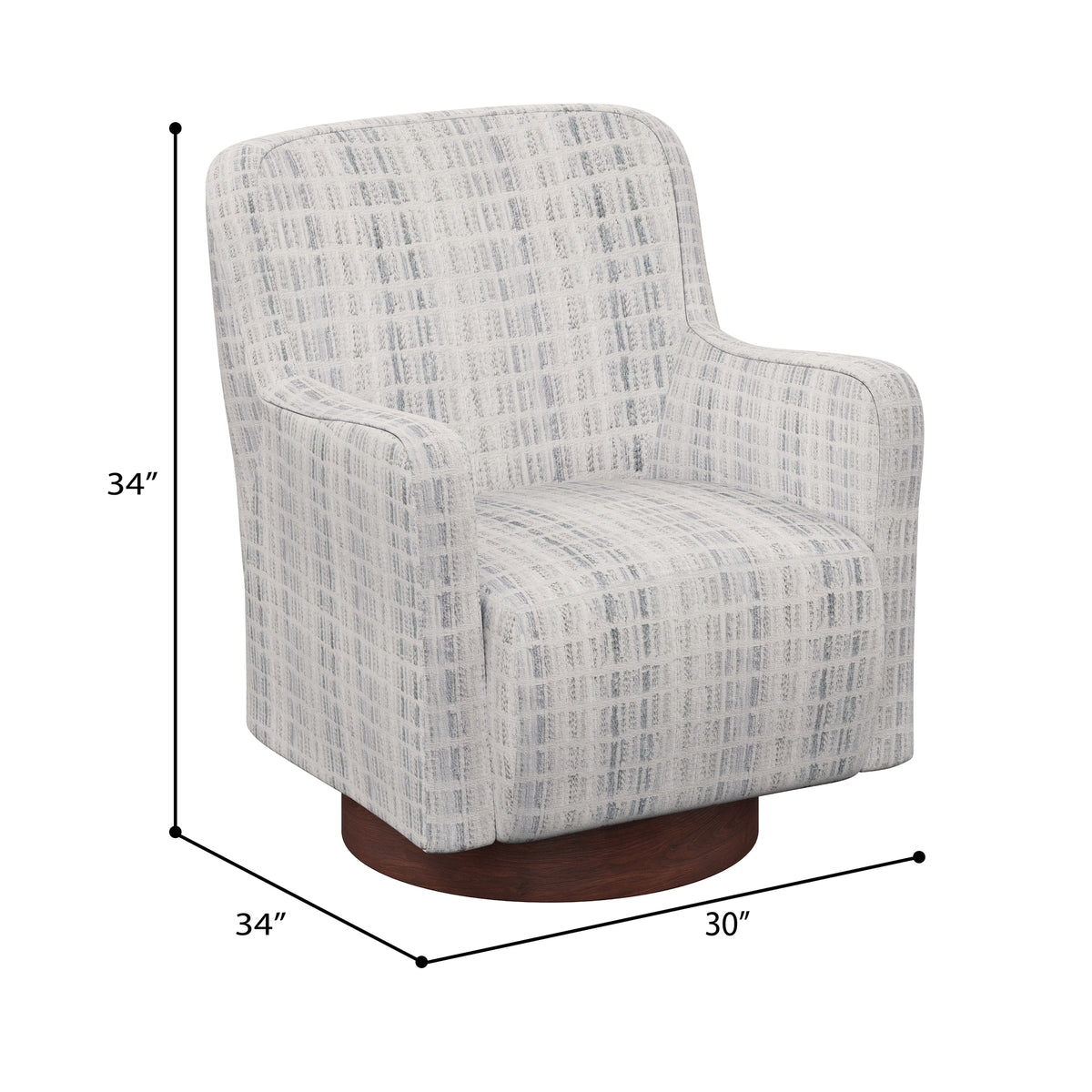 Swivel Chair - Mist Blue