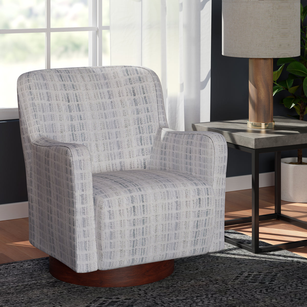 Swivel Chair - Mist Blue
